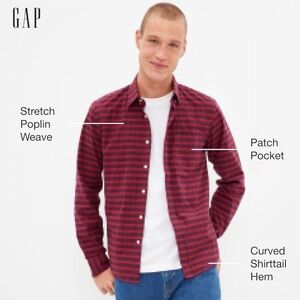 Gap plaid button down shirt